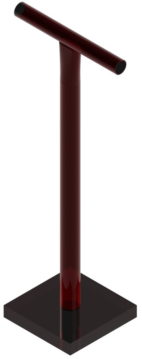 Erd-/Betonstampfer L.730mm B.730mm Stahl,rot lack.SCHAKE