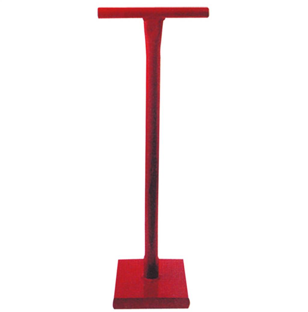 Erd-/Betonstampfer L.730mm B.730mm Stahl,rot lack.SCHAKE