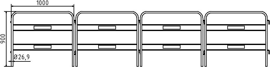 Schake Schachtschutzgitter, 2-teilig, 1,00 m und 1,20 m | Größe: 1,00 m breit