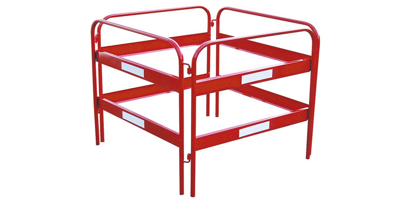 Schake Schachtschutzgitter, 2-teilig, 1,00 m und 1,20 m | Größe: 1,2 mm breit