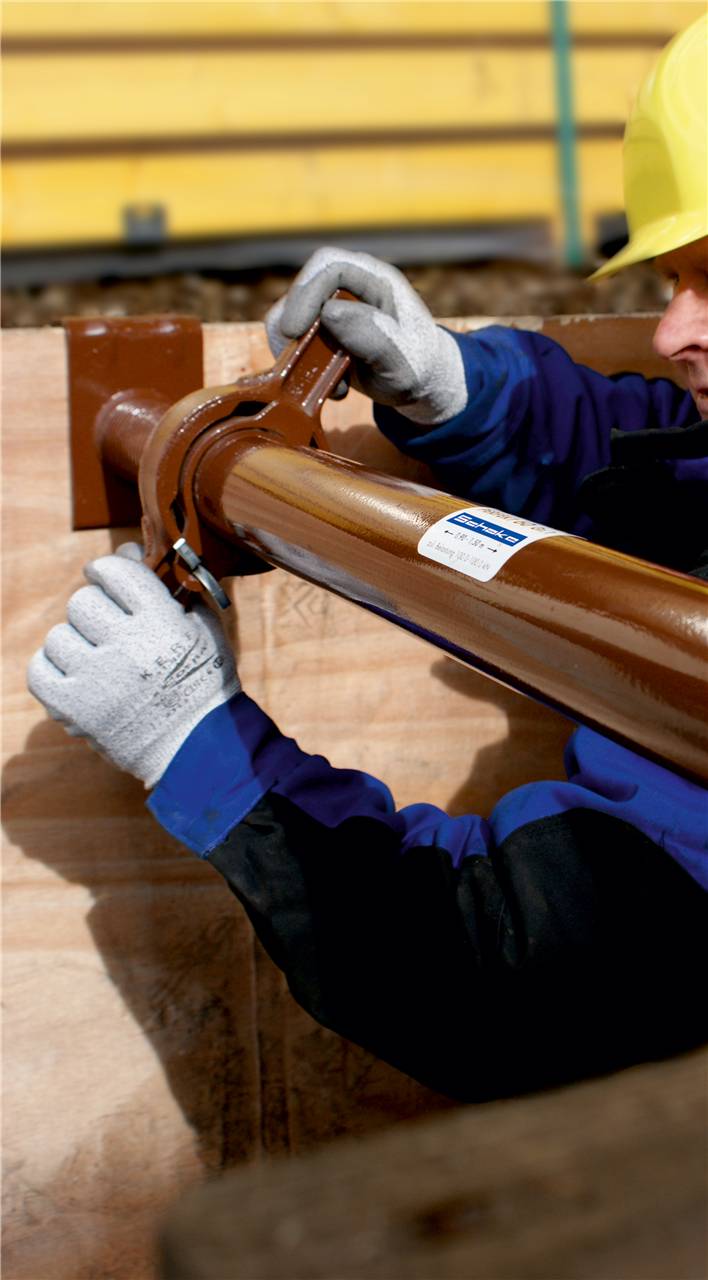 Schake Kanalstrebe "Perfekt", Ø 60 mm, DIN 4124, 4 Längen | Größe: Gr. 4 2,4m - 3,00m - 80,80kn - 75