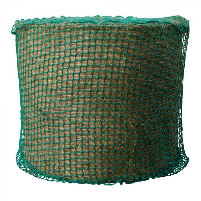 Heunetz für Rundballen - Polypropylen - Seilstärke 6 mm - Maschenweite 4,5 x 4,5 cm - Höhe 150 cm - Ø 150 cm - grün