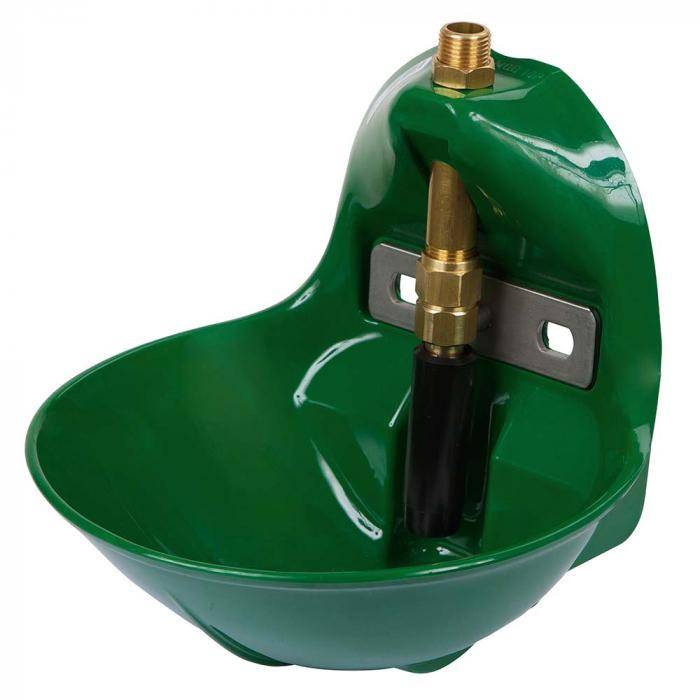 SUEVIA Tränkebecken 10P - Kunststoff-Schale - Abmessungen (B x T x H) 24 x 22,5 x 24,5 cm - Wasseranschluss 1/2" - dunkelgrün