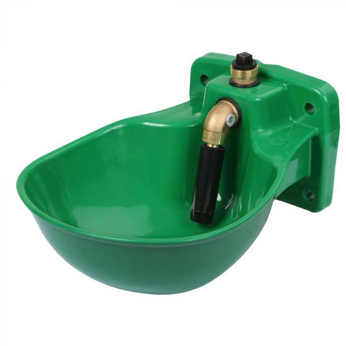 Tränkebecken K75 - Polypropylen - 2,8 Liter - Wasseranschluss G 3/4" - grün