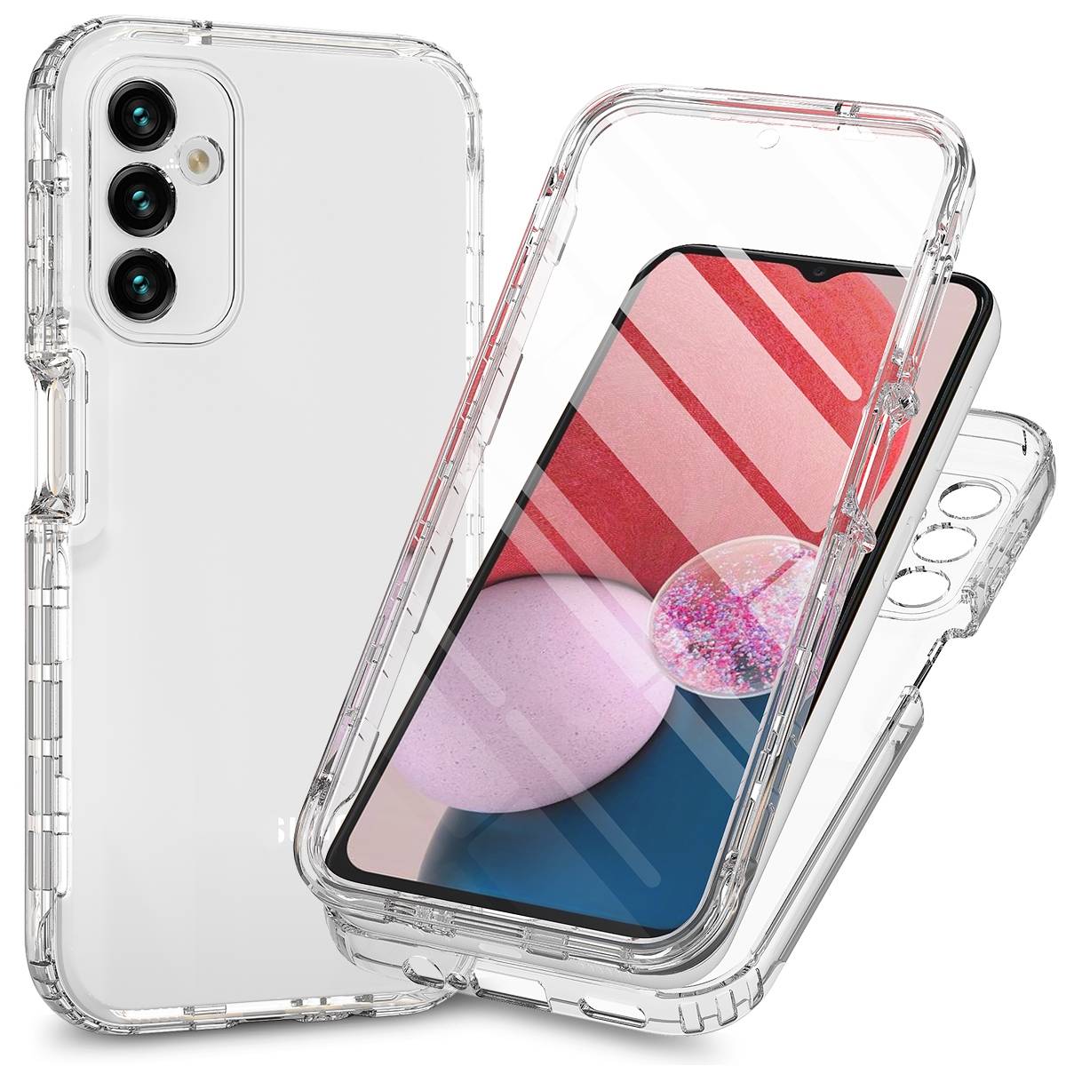 Für Samsung Galaxy A14 4G / 5G 360 Grad Full Body Handy Tasche Etuis