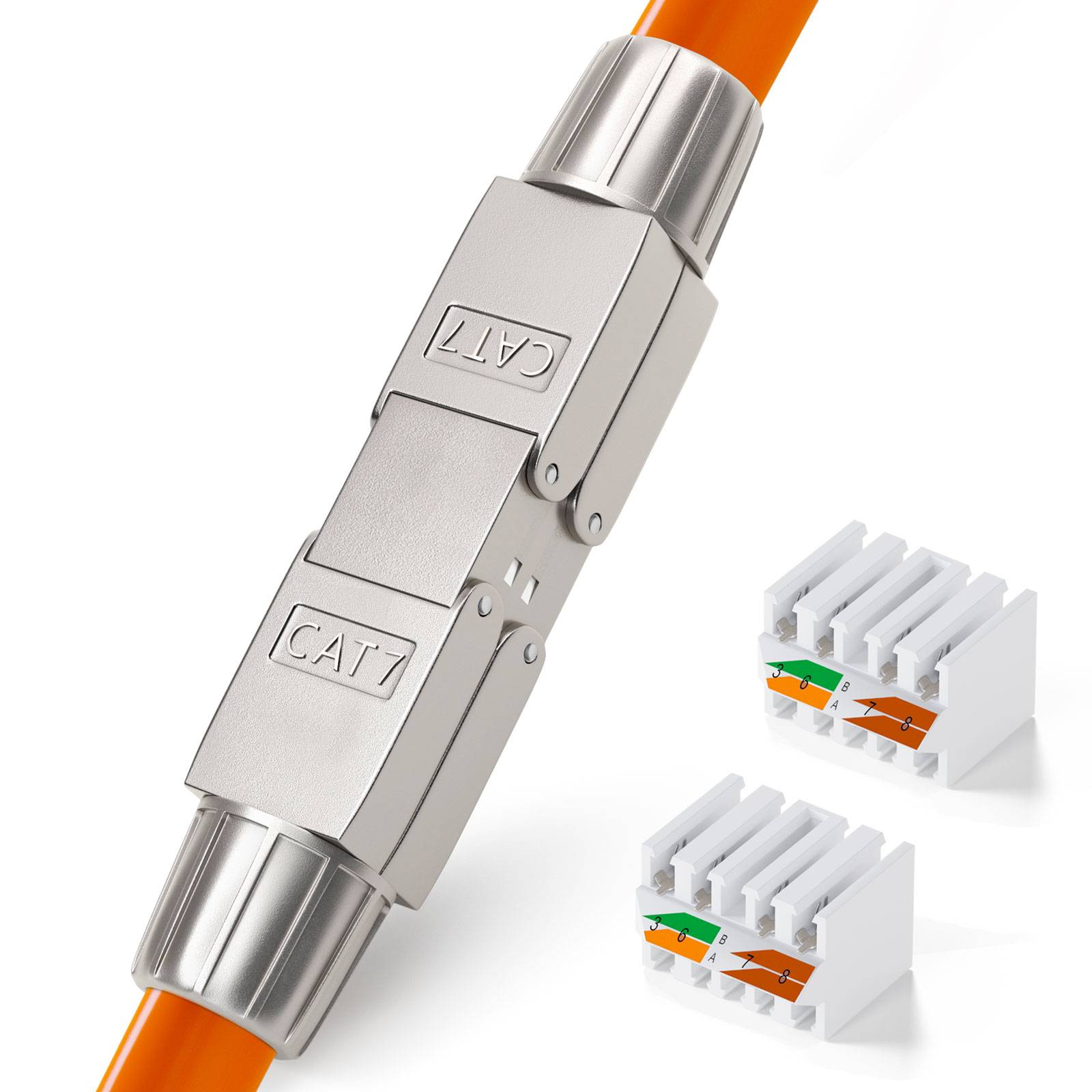 hb-digital Netzwerkkabel Verbinder CAT 7 LSA Adapter werkzeuglos