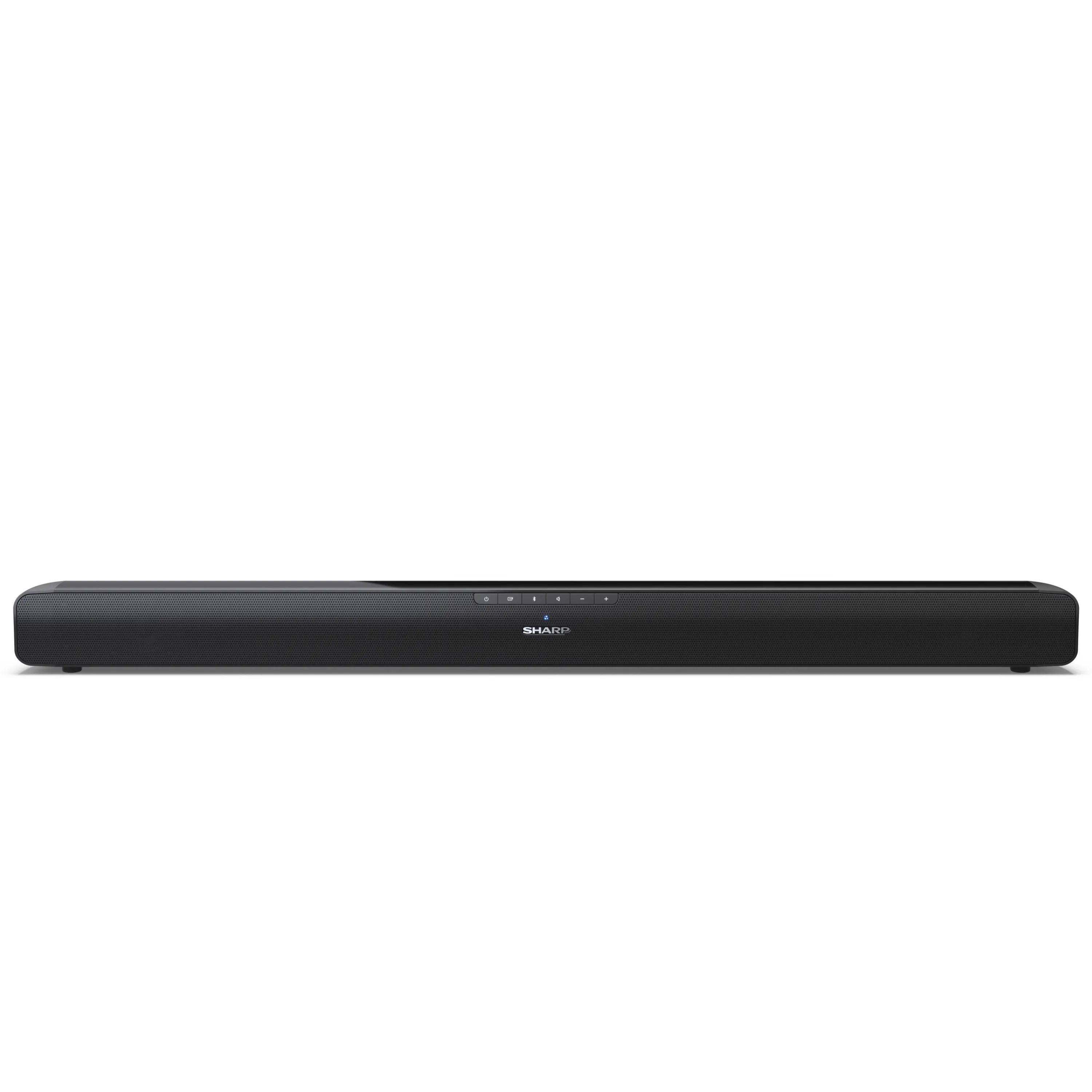 SHARP HT-SB100 – 2.0 Soundbar mit HDMI ARC & Bluetooth – 75W Stereo-Lautsprecher, USB, Wandmontage & Tischaufstellung