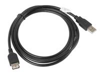 Lanberg CA-USBE-10CC-0018-BK - 1,8 m - USB A - USB A - USB 2.0 - 0,48 Gbit/s - Schwarz