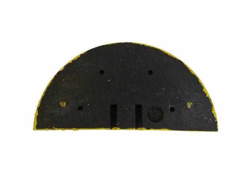 Endstück für Bodenschwellen, Tempohemmschwelle 60 mm, 10 km/h, gelb