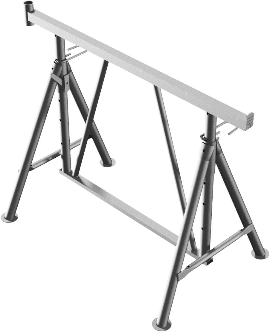 Schake Faltgerüstbock Compakt S 1200, Breite 1,20 m, Tragkraft 1500 kg, verzinkt | Größe: Gr. 1