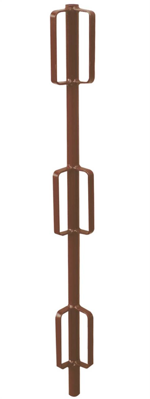 Schake 112777 Geländerpfosten Ø 33,7 mm für Faltgerüstbock „Compakt S“ Eckgeländerpfosten lackiert