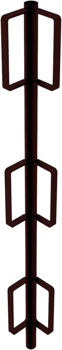 Schake 112777 Geländerpfosten Ø 33,7 mm für Faltgerüstbock „Compakt S“ Eckgeländerpfosten lackiert