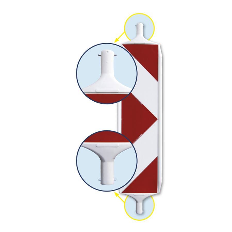 Wende-Dreh-Bake, BASt-geprüft, RD-/WD System, Pfeilfolie RA 2