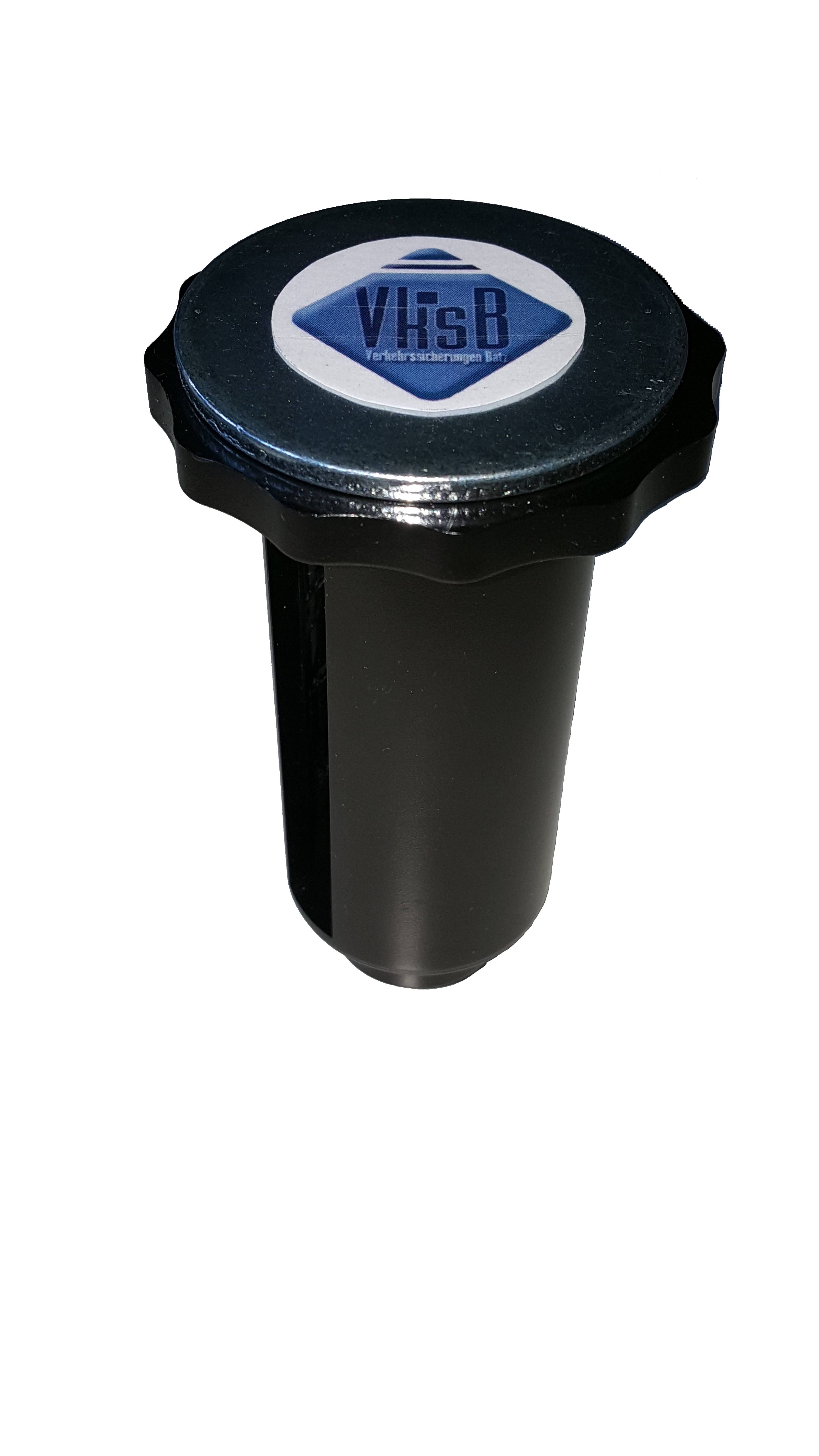 Absicherungsset, Leitkegel 500 mm + LED Warnblitzer + Adapter Farbe: blaue Warnblitzleuchten