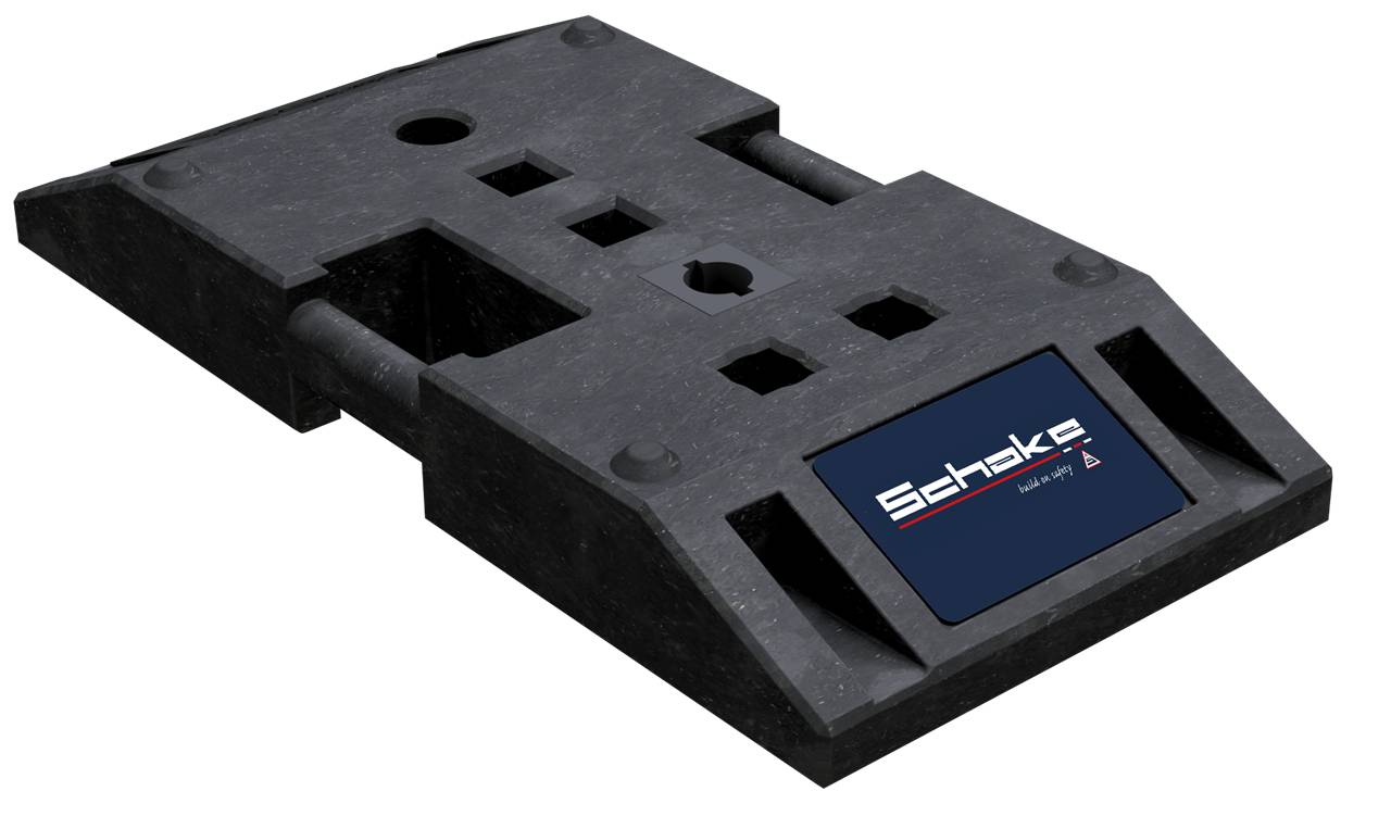 Schake 31NOX-0 TL-Fußplatte nach K1 Typ NOX 30 kg ohne Einsatz für BASt Wendebaken