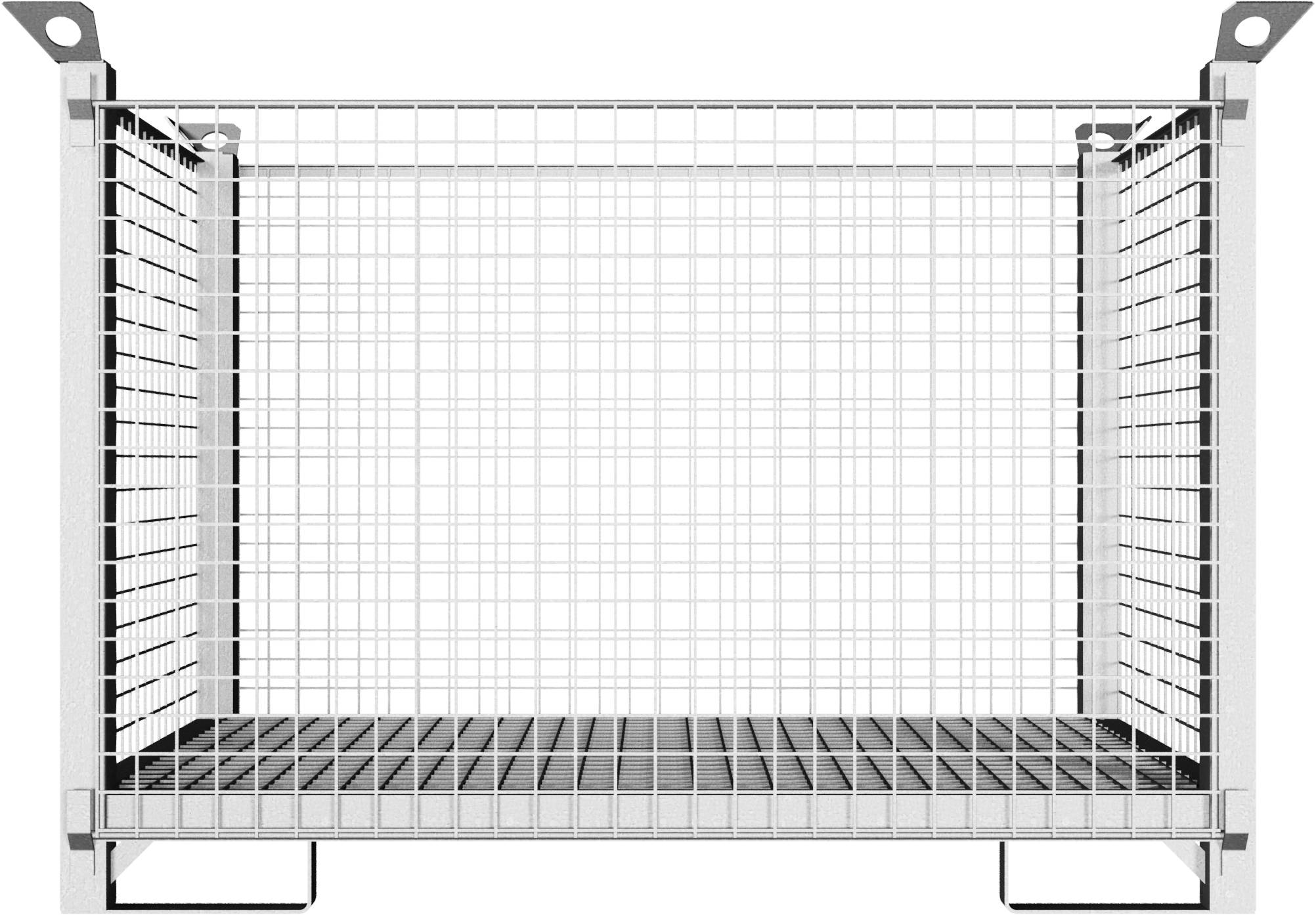 Schake 3B231 Transportbox für 35 Fußplatten 1,43m x 0,87m x 0,94m