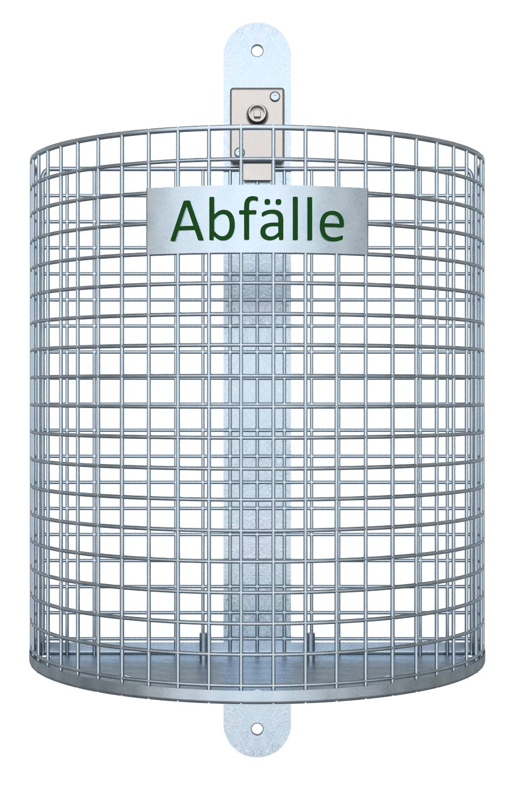 Schake 4027 Abfallbehälter Nierenform feuerverzinkt ohne Standpfosten