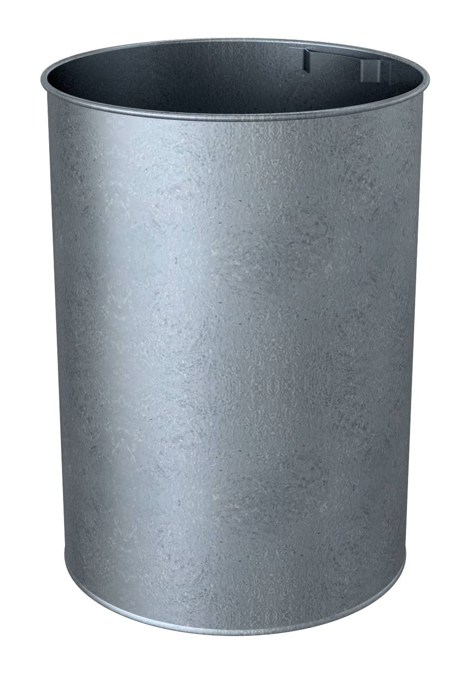 Schake 4034E Abfallbehälter 50l Einsatzbehälter Ø 330 mm, Höhe: 440 mm, feuerverzinkt