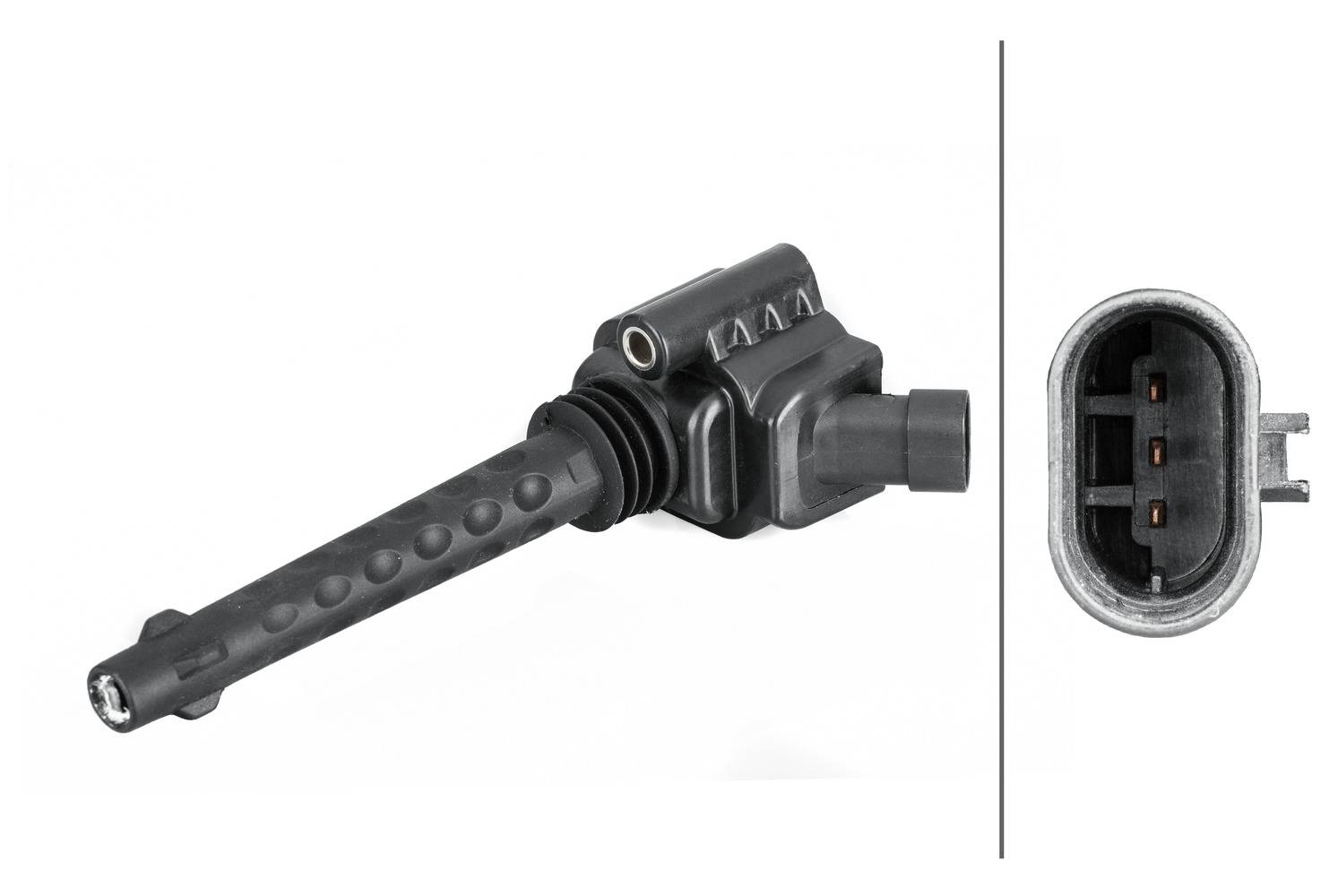 HELLA 5DA 358 057-871 Zündspule - 3-polig - Kerzenschachtzündspule - geschraubt