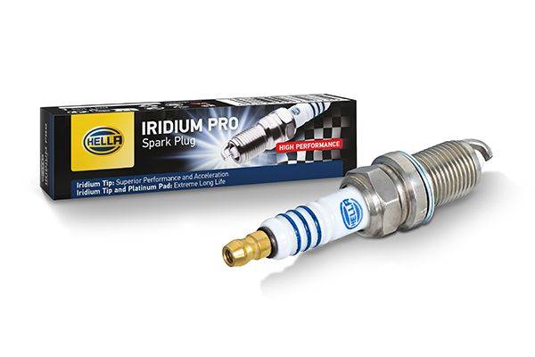 HELLA 8EH 188 706-341 Zündkerze - Iridium Pro IM8RC5-8P - SW: 16 - Gewindelänge: 19mm - Außengewinde