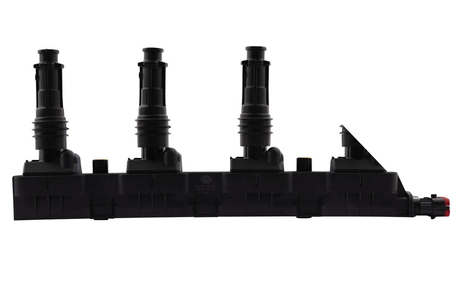 HELLA 5DA 358 000-201 Zündspule - 12V - 6-polig - inkl. Zündkerzenstecker - geschraubt