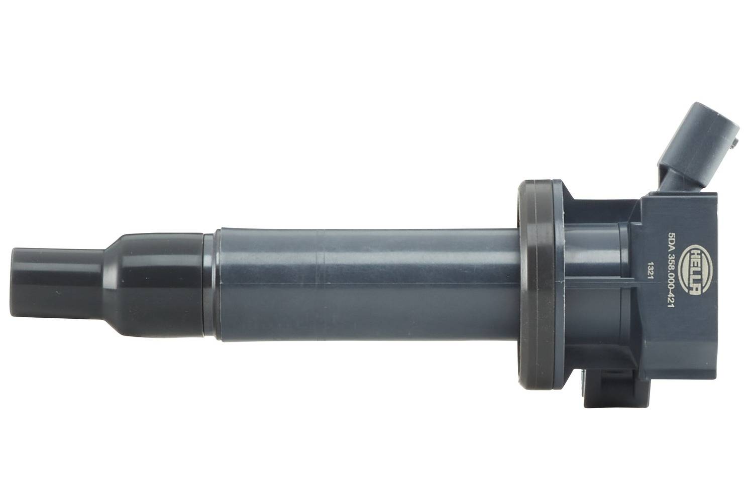 HELLA 5DA 358 000-421 Zündspule - 12V - 4-polig - Kerzenschachtzündspule - geschraubt