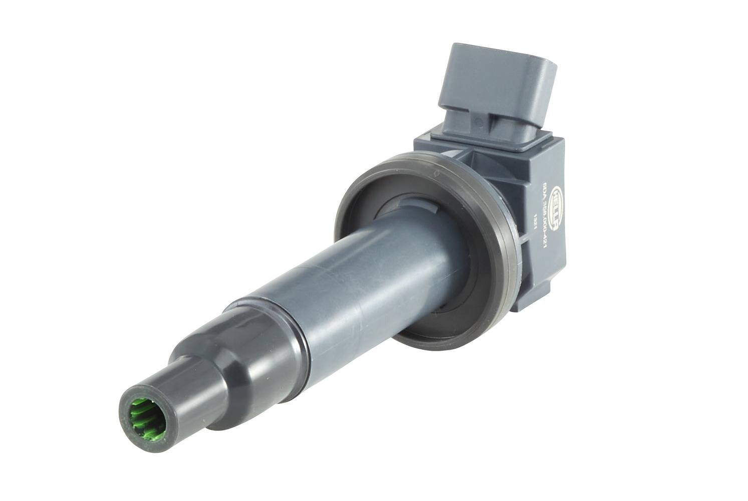 HELLA 5DA 358 000-421 Zündspule - 12V - 4-polig - Kerzenschachtzündspule - geschraubt