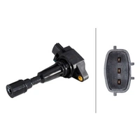 HELLA 5DA 358 057-021 Zündspule - 12V - 3-polig - Kerzenschachtzündspule - geschraubt HELLA 5DA 358 057-021 Zündspule - 12V - 3-polig - Kerzenschachtzündspule - geschraubt