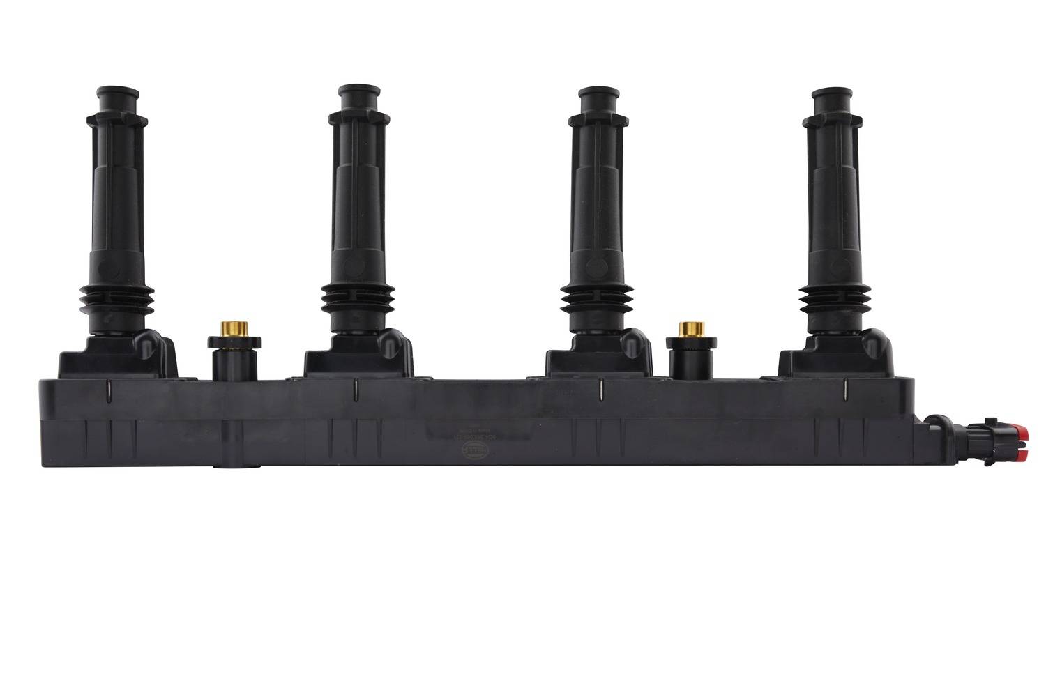 HELLA 5DA 358 000-331 Zündspule - 12V - 6-polig - inkl. Zündkerzenstecker - geschraubt