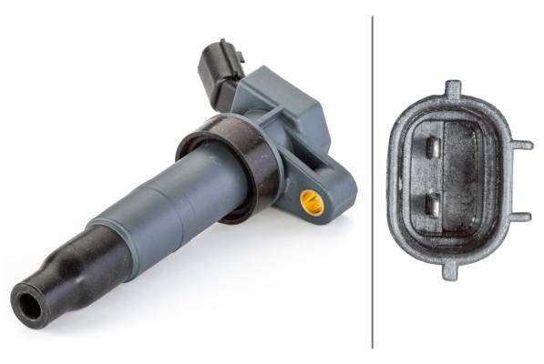 HELLA 5DA 230 036-481 Zündspule - 2-polig - Kerzenschachtzündspule - geschraubt