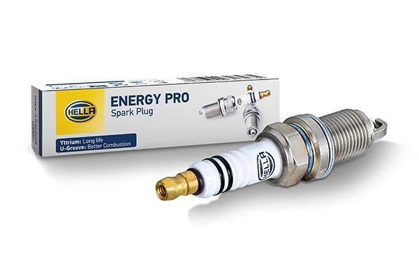 HELLA 8EH 188 704-111 Zündkerze - Energy Pro YM8RCP5-11U - SW: 16 - Gewindelänge: 19mm - Außengewind