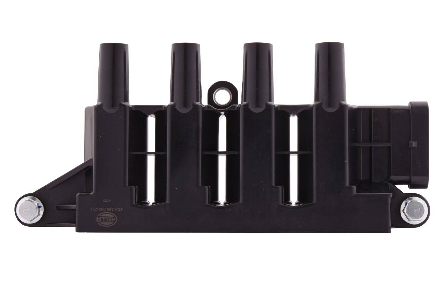 HELLA 5DA 358 000-271 Zündspule - 12V - 6-polig - Blockzündspule - geschraubt