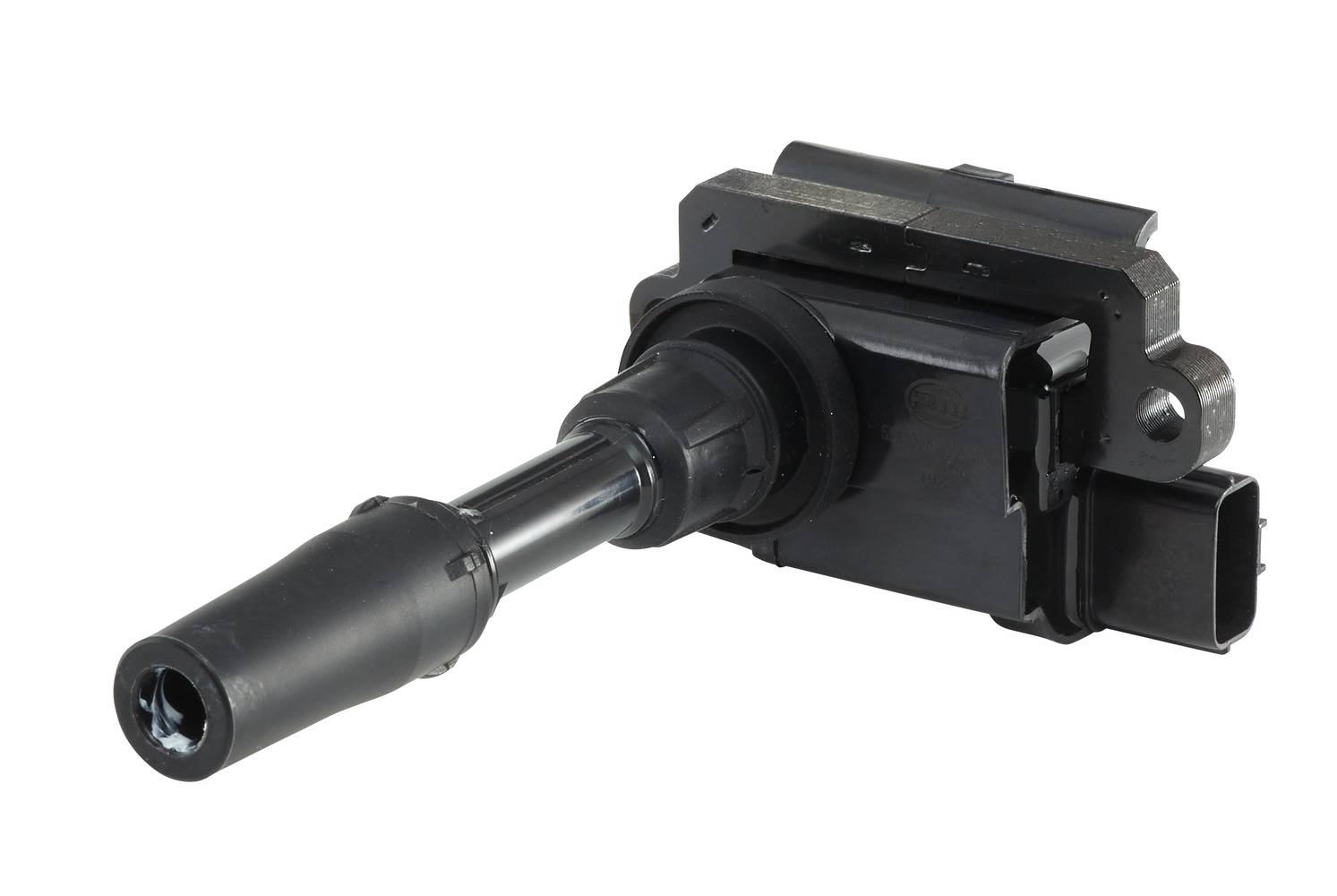 HELLA 5DA 358 000-661 Zündspule - 12V - 3-polig - Kerzenschachtzündspule - geschraubt