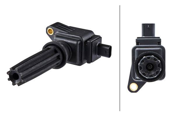 HELLA 5DA 230 036-591 Zündspule - 3-polig - Kerzenschachtzündspule - geschraubt