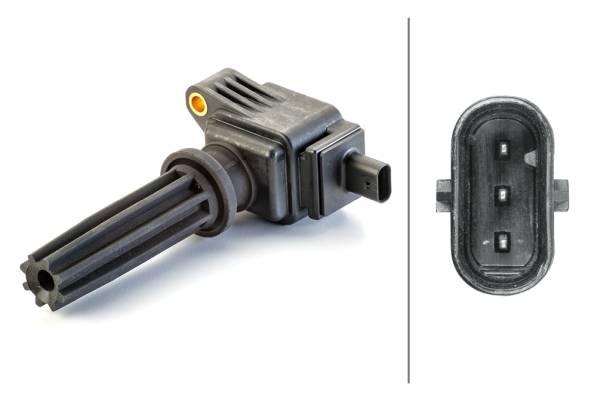 HELLA 5DA 230 036-591 Zündspule - 3-polig - Kerzenschachtzündspule - geschraubt