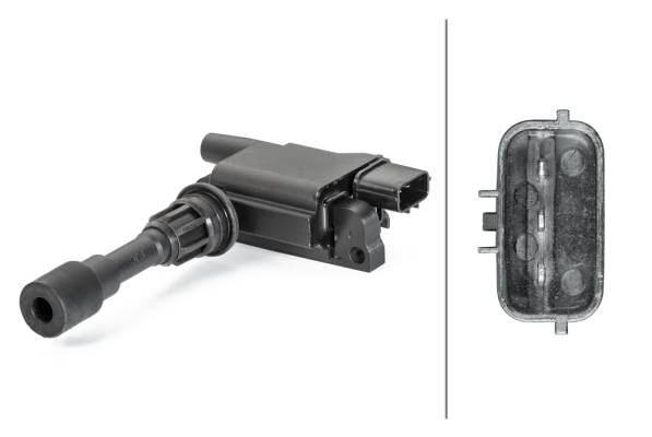 HELLA 5DA 230 035-721 Zündspule - 3-polig - Kerzenschachtzündspule - geschraubt