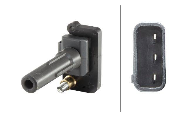 HELLA 5DA 230 035-831 Zündspule - 3-polig - Kerzenschachtzündspule - geschraubt