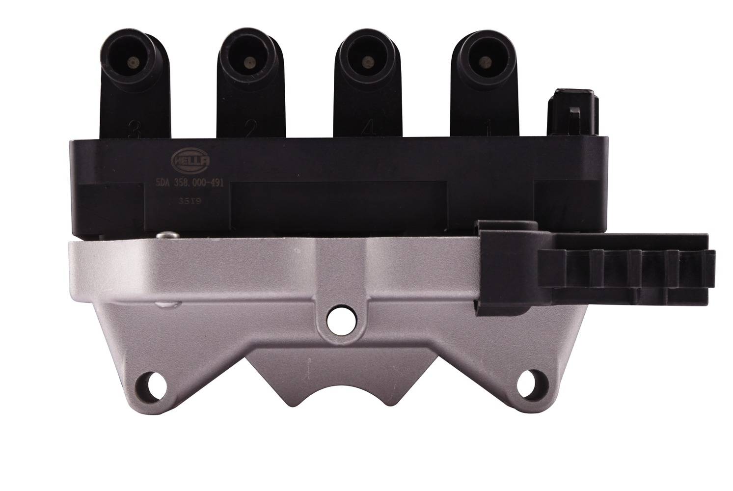 HELLA 5DA 358 000-491 Zündspule - 12V - 3-polig - Blockzündspule - geschraubt
