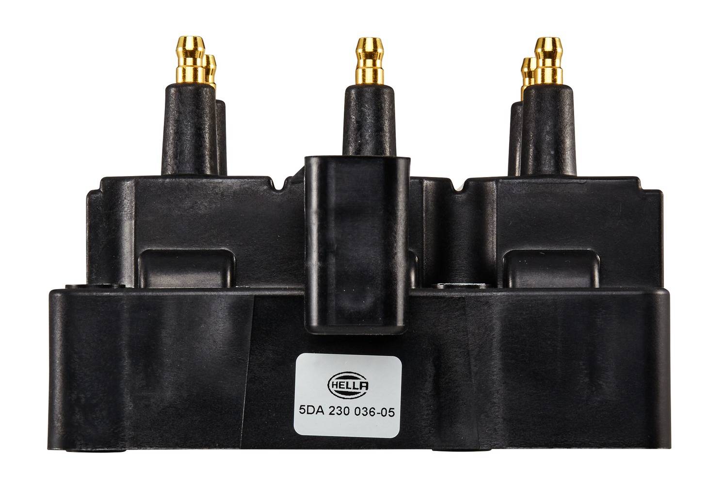 HELLA 5DA 230 036-051 Zündspule - 4-polig - Blockzündspule - geschraubt