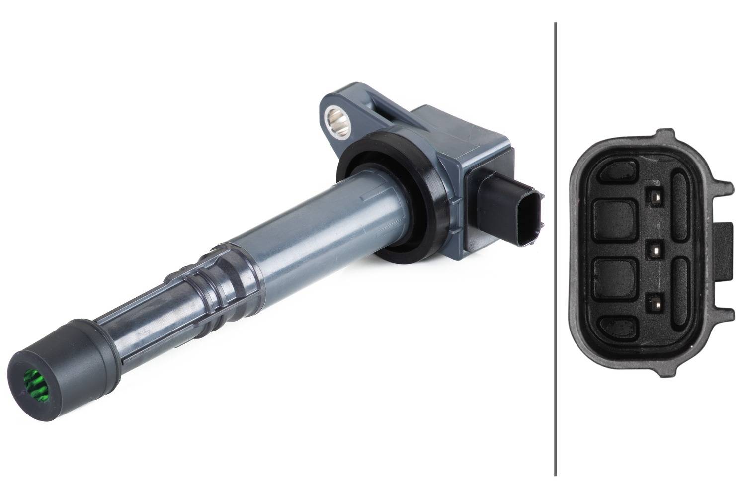 HELLA 5DA 358 057-681 Zündspule - 3-polig - Kerzenschachtzündspule - geschraubt