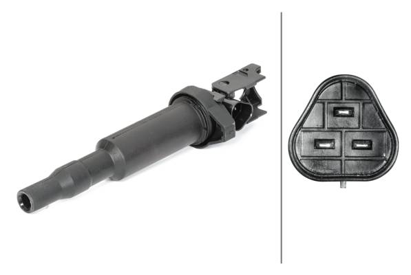 HELLA 5DA 193 175-491 Zündspule - 12V - 3-polig - Kerzenschachtzündspule - gesteckt