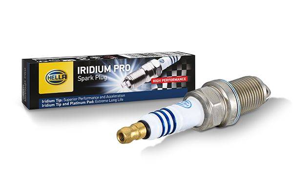HELLA 8EH 188 706-031 Zündkerze - Iridium Pro IM8RC-7P - SW: 16 - Gewindelänge: 19mm - Außengewinde: