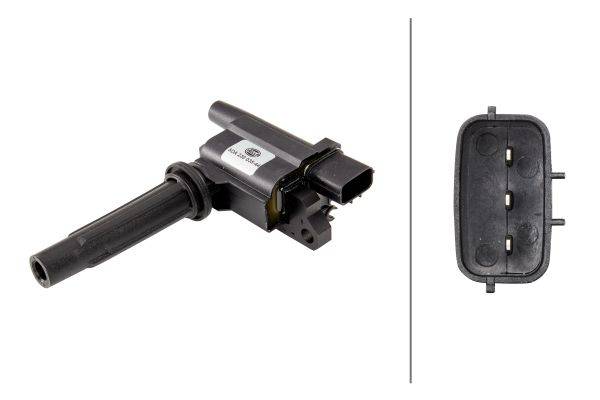 HELLA 5DA 230 035-441 Zündspule - 3-polig - Kerzenschachtzündspule - geschraubt