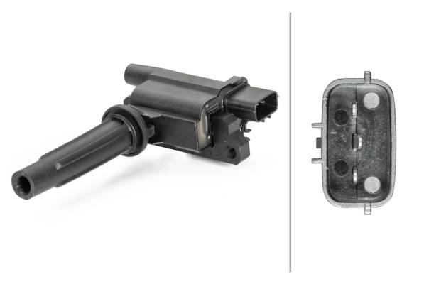 HELLA 5DA 230 035-441 Zündspule - 3-polig - Kerzenschachtzündspule - geschraubt