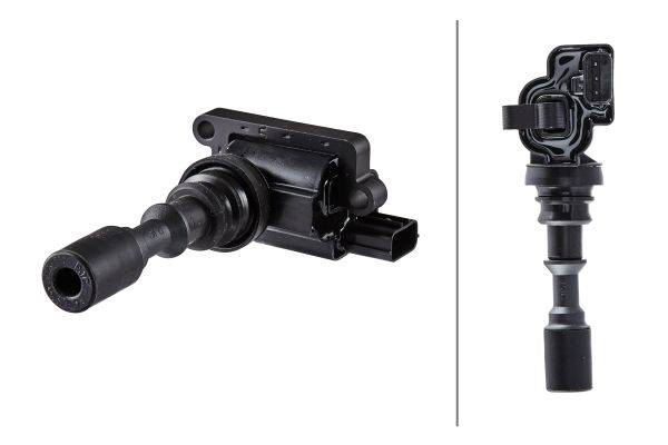 HELLA 5DA 230 035-821 Zündspule - 3-polig - Kerzenschachtzündspule - geschraubt