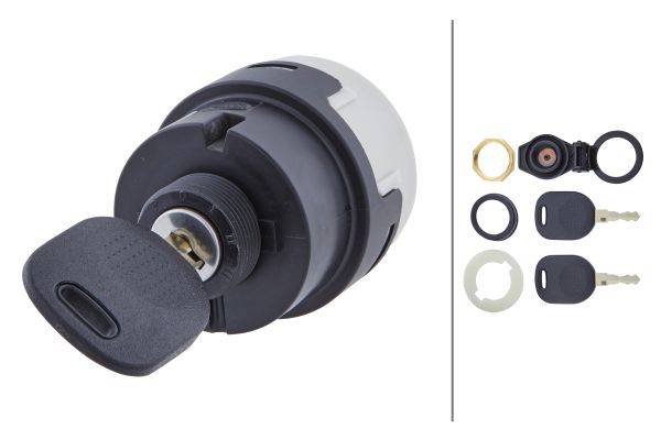 HELLA 6JB 003 959-001 Zünd-/Startschalter - Drehbetätigung - 12/24V - 10-polig - Ein/Aus Schalter/st