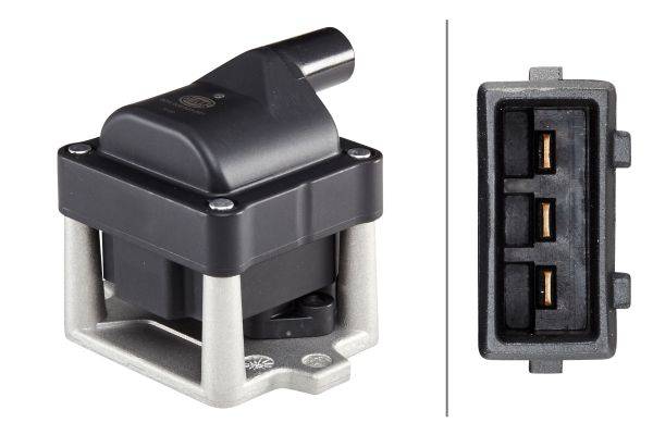 HELLA 5DA 006 623-951 Zündspule - 12V - 3-polig - geschraubt