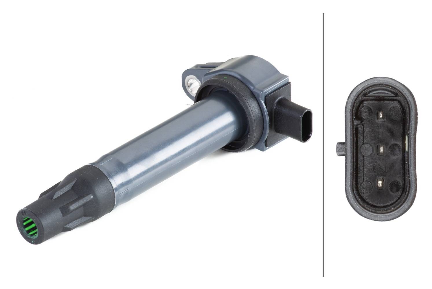 HELLA 5DA 358 057-531 Zündspule - 3-polig - Kerzenschachtzündspule - geschraubt