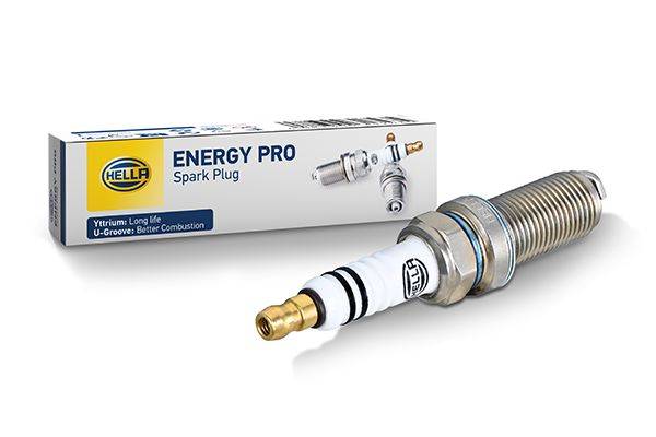 HELLA 8EH 188 704-741 Zündkerze - Energy Pro YMJ7RCP-11U - SW: 16 - Gewindelänge: 26.5mm - Außengewi
