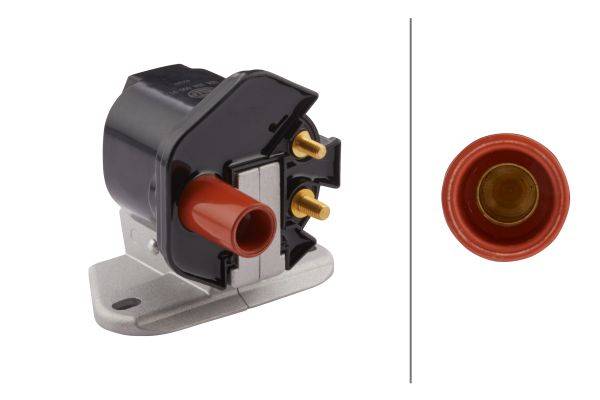 HELLA 5DA 358 000-911 Zündspule - 12V - Zündspule zum Verteiler - geschraubt